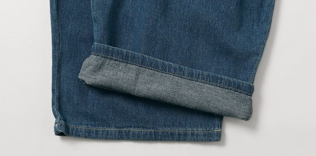 CYAN TOKYO（シアン トーキョー） オーバータック リネンデニム ワイド パンツ