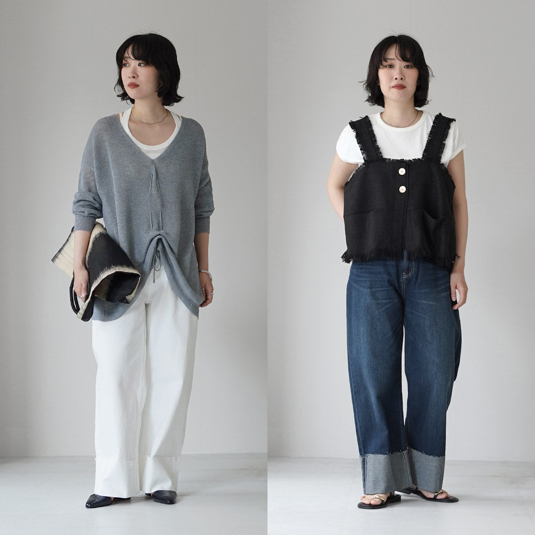 CYAN TOKYO（シアン トーキョー） ロールアップ ストレート デニム パンツ
