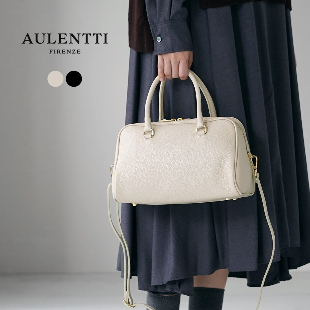 AULENTTI（オーレンティ） レザー ミニボストン バッグ イタリア製