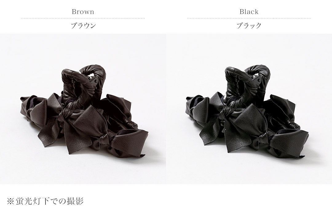 TRESSE（トレス） レザー リュバン(リボン) クリップ