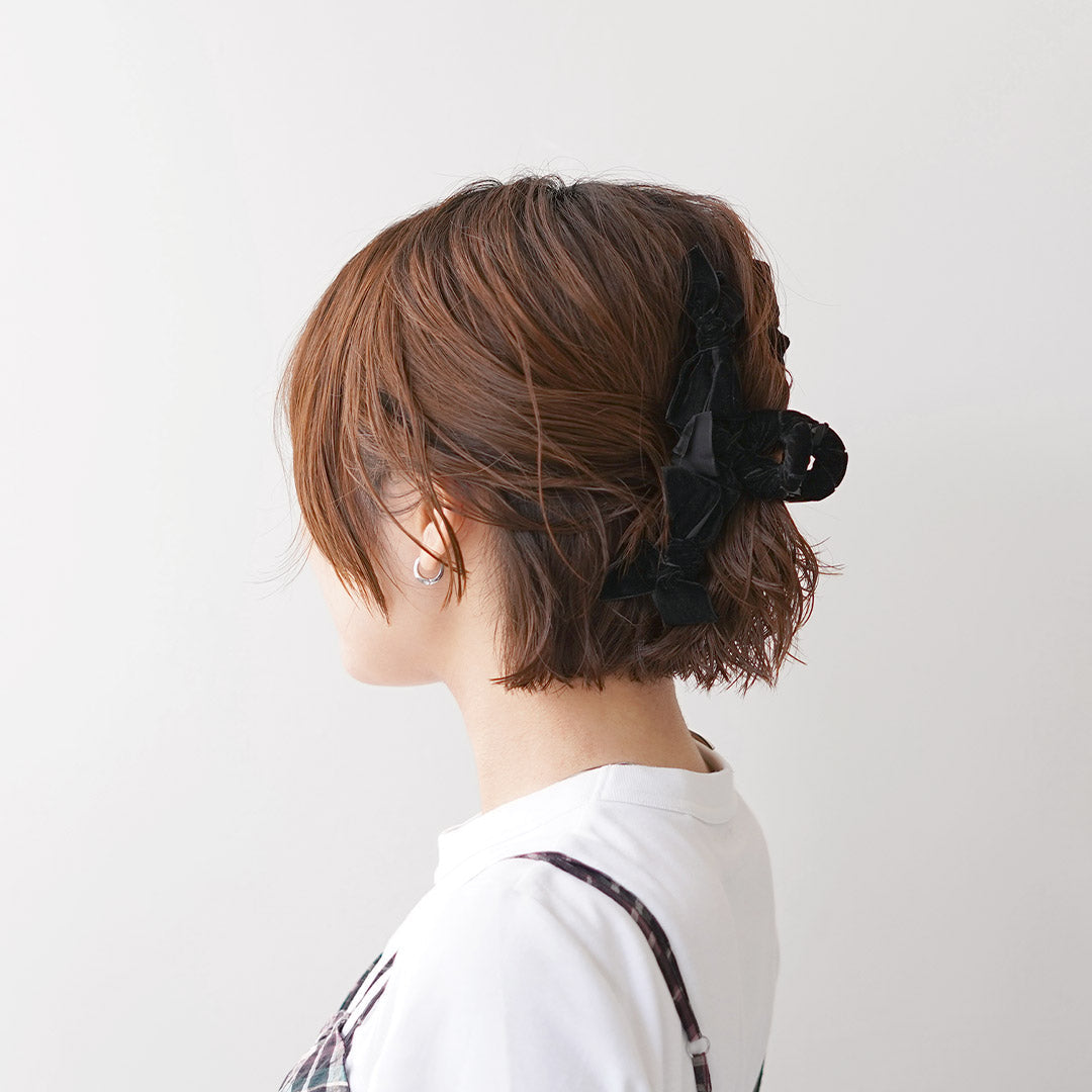TRESSE（トレス） ベロア リュバン(リボン) クリップ