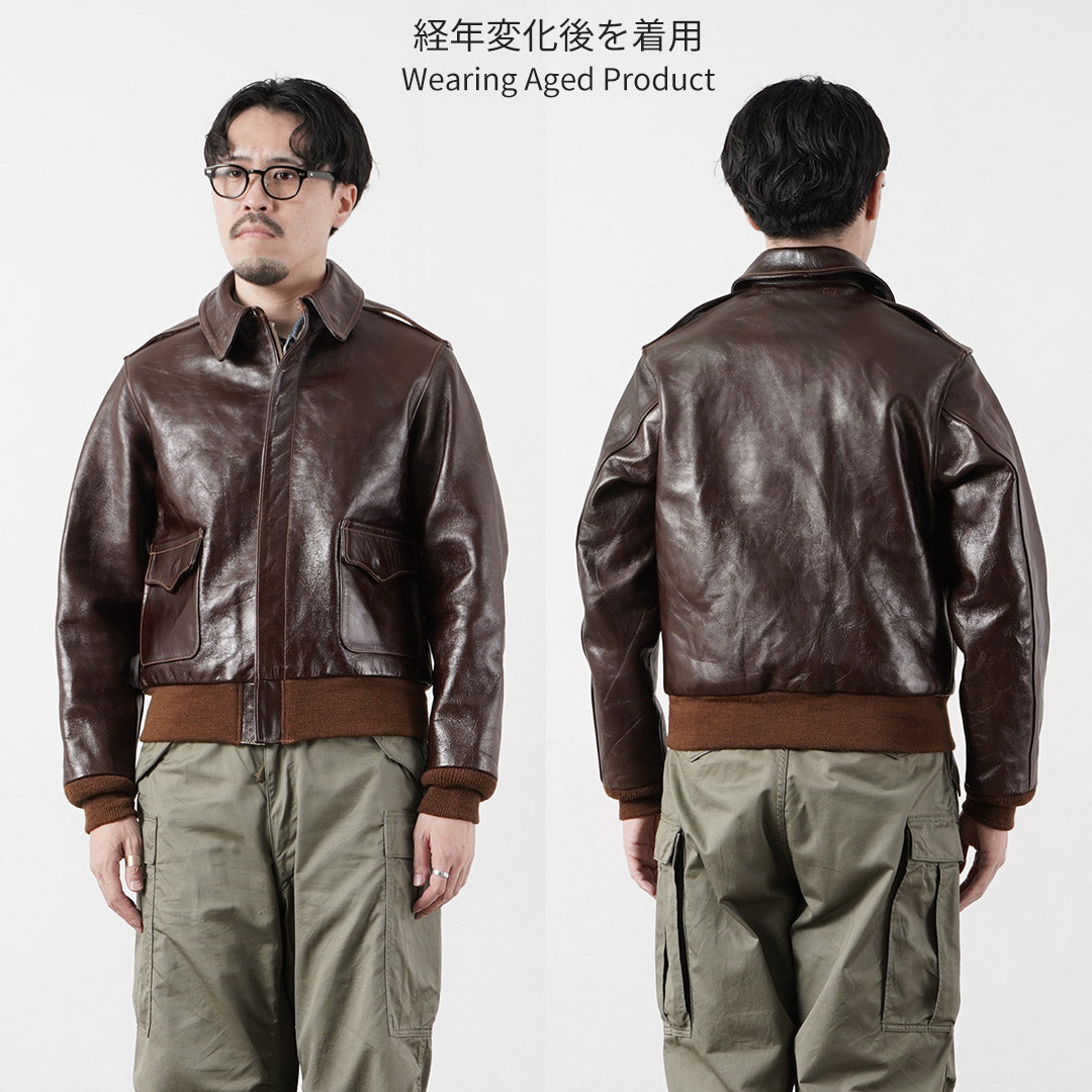 BUZZ RICKSONS（バズリクソンズ） A-2 レザーフライトジャケット ラフウェア社 日本製