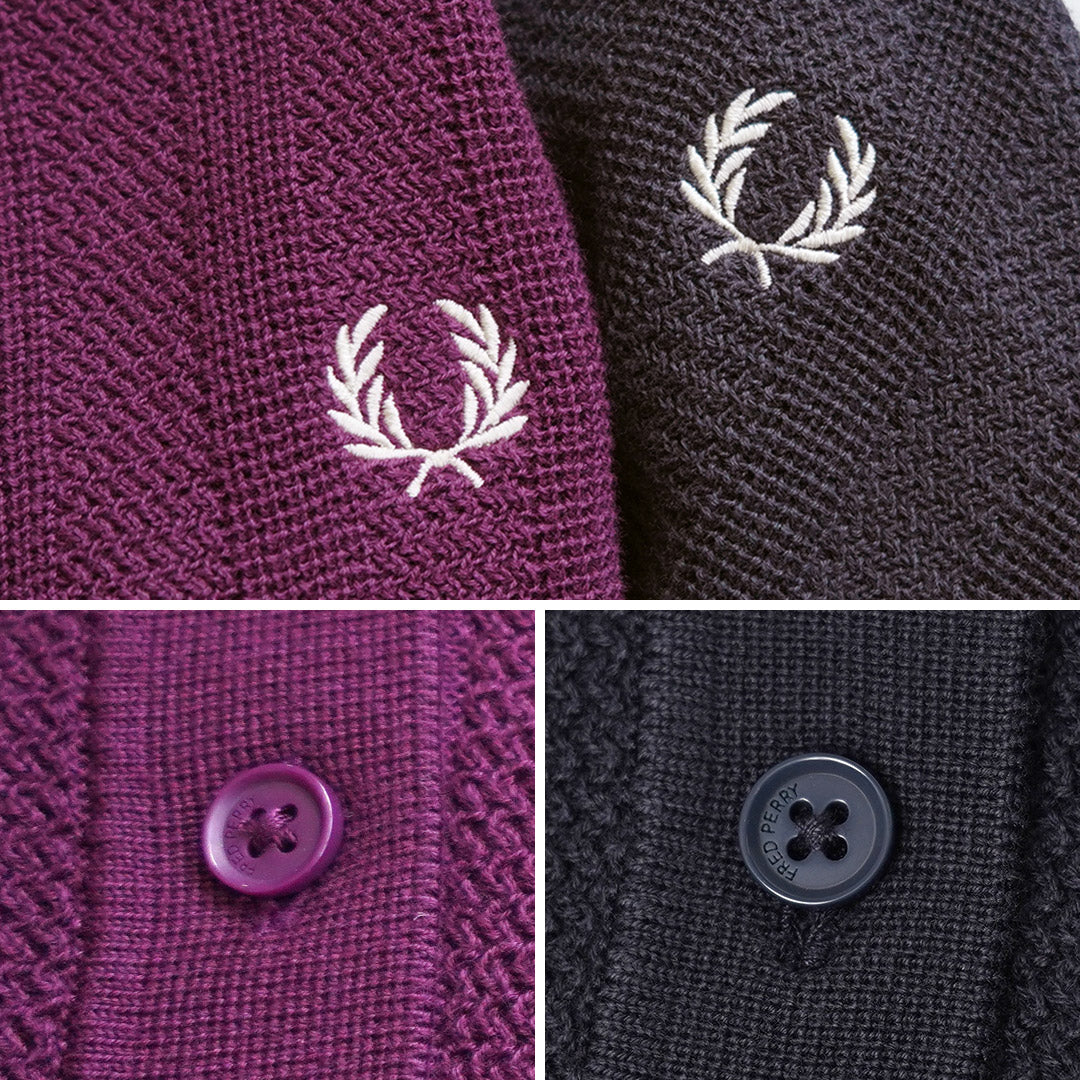 FRED PERRY（フレッドペリー） K3126 テクスチャード ニット ポロシャツ TEXTURED KNITTED SHIRT