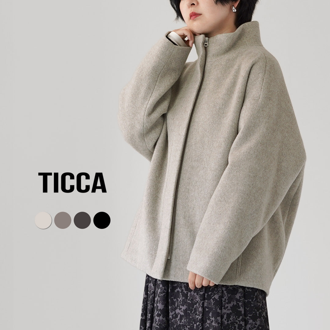 TICCA（ティッカ） スタンドネックブルゾン ウール 日本製