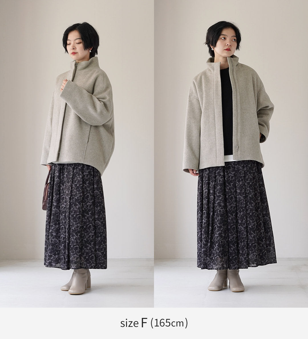 TICCA（ティッカ） スタンドネックブルゾン ウール 日本製