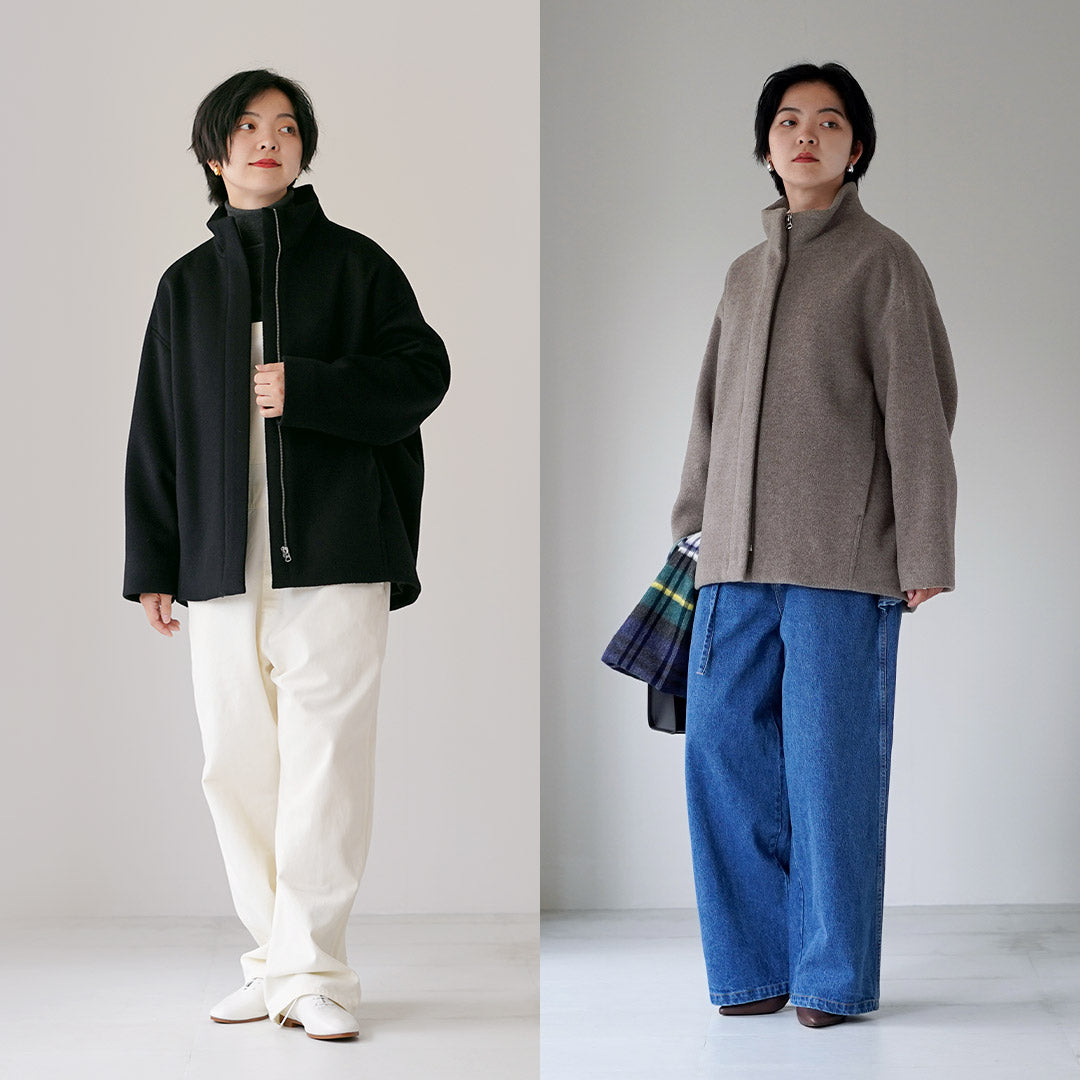 TICCA（ティッカ） スタンドネックブルゾン ウール 日本製