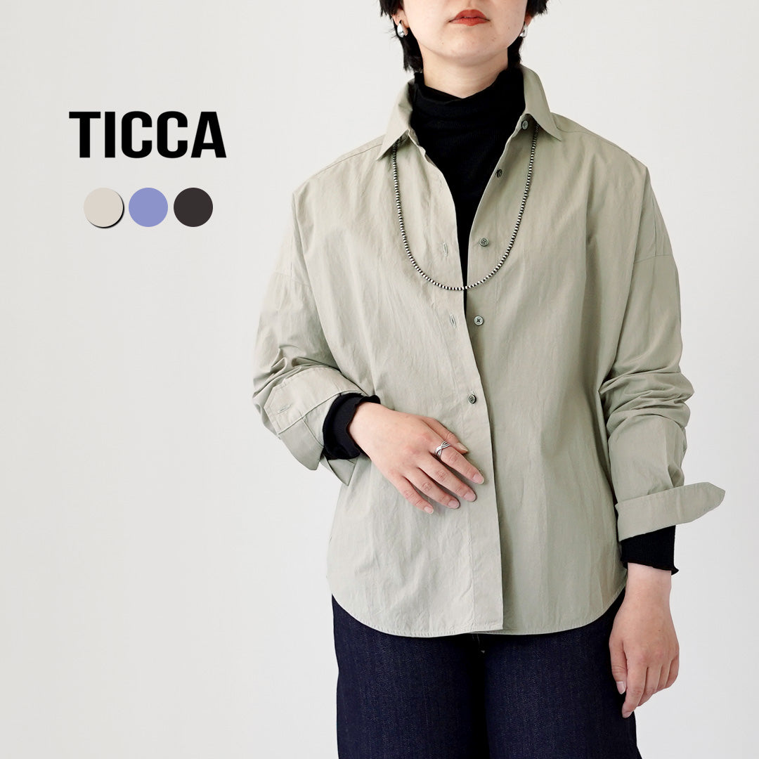 TICCA（ティッカ） ドルマンシャツ 日本製 / レディース 長袖 無地
