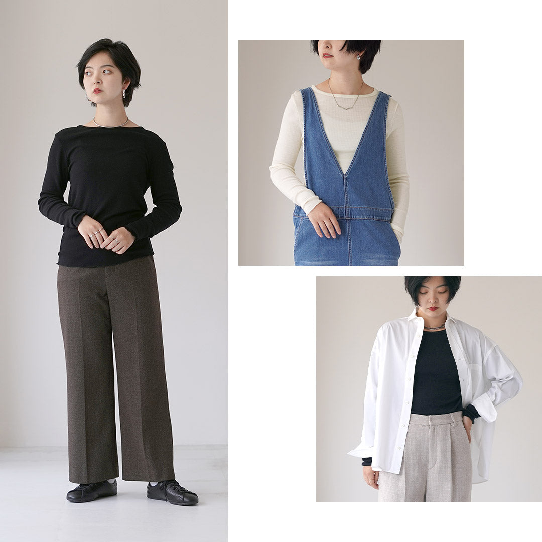 TICCA（ティッカ） ウールシルク クルーネック プルオーバー 日本製