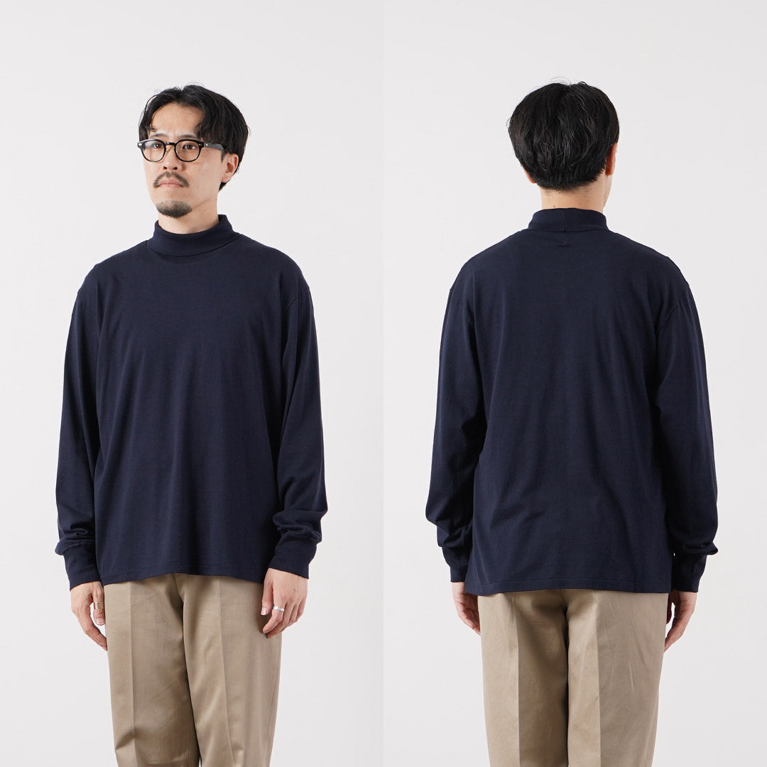 FILMELANGE（フィルメランジェ） コード コットンカシミヤ天竺 タートルネックTシャツ 日本製