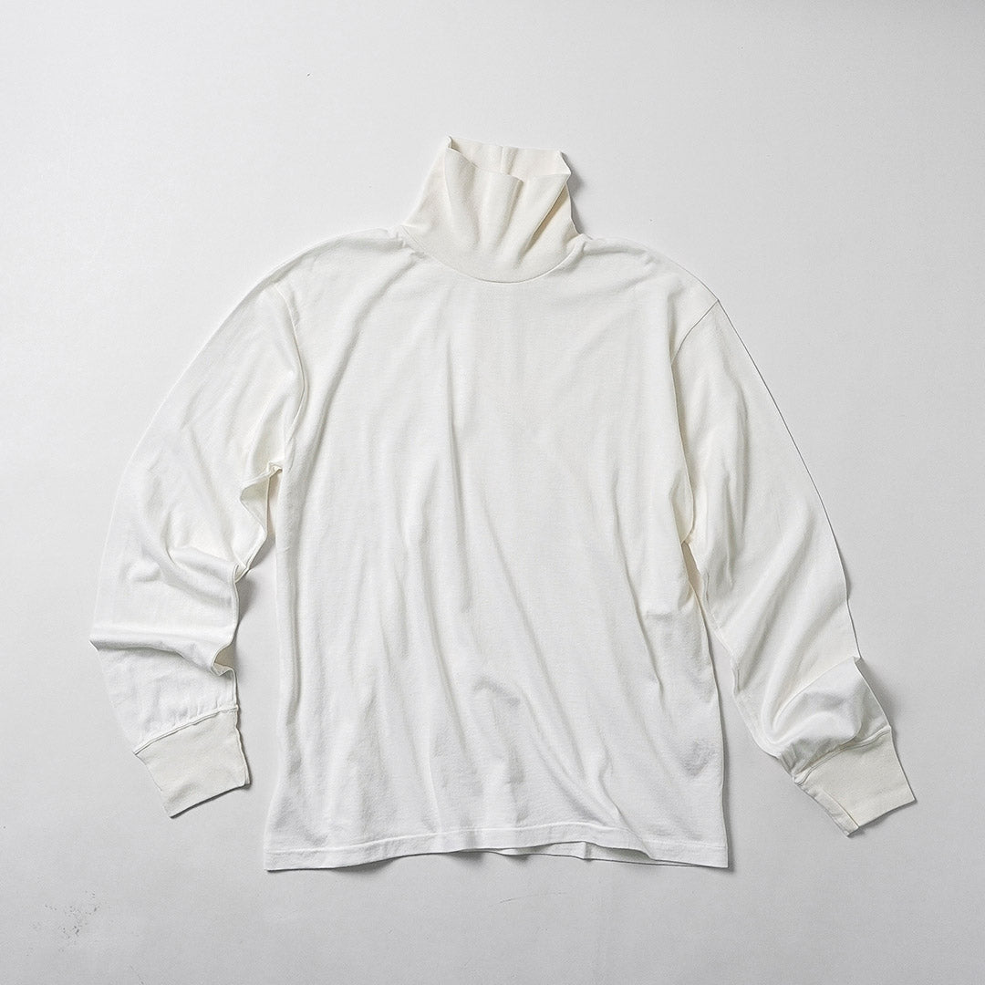FILMELANGE（フィルメランジェ） コード コットンカシミヤ天竺 タートルネックTシャツ 日本製