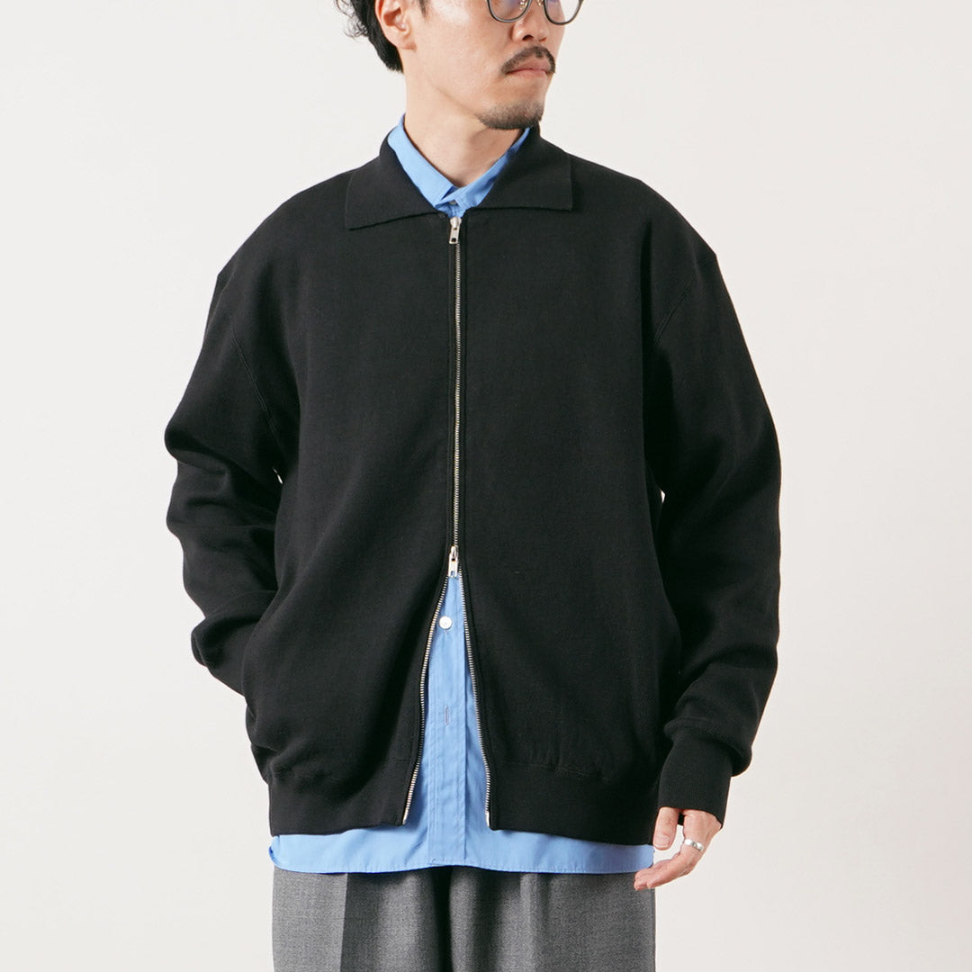 RYE TENDER（ライテンダー） マーシャル コットンカシミア ジップアップ ニットカーディガン