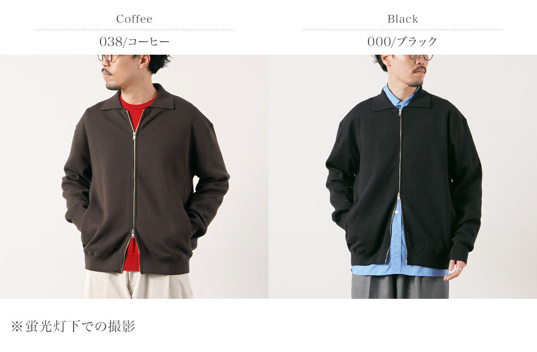 RYE TENDER（ライテンダー） マーシャル コットンカシミア ジップアップ ニットカーディガン