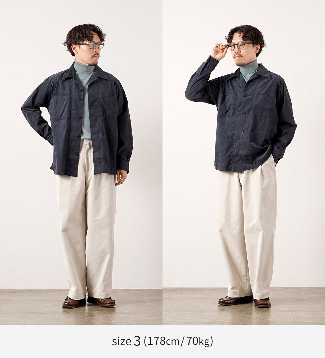 FUJITO（フジト） コーデュロイ オープンカラーシャツ 日本製