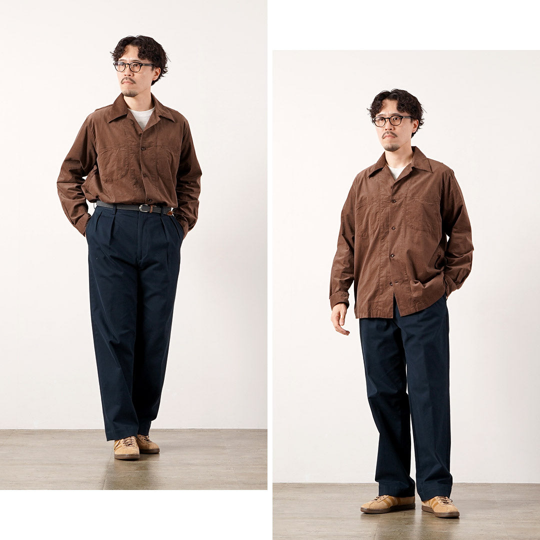 FUJITO（フジト） コーデュロイ オープンカラーシャツ 日本製