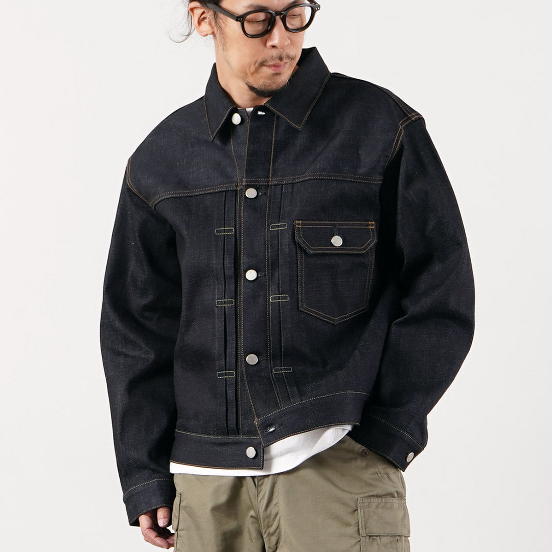 MOMOTARO JEANS（モモタロウジーンズ） 14.7oz #001 1stタイプ スタンダード デニムジャケット Gジャン 桃太郎ジーンズ 日本製
