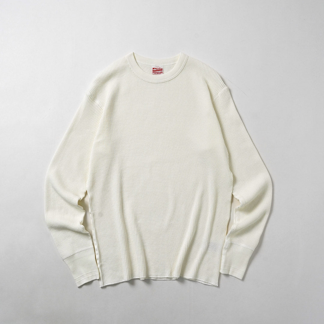 HEALTHKNIT（ヘルスニット） サーマルキングワッフル クルーネック