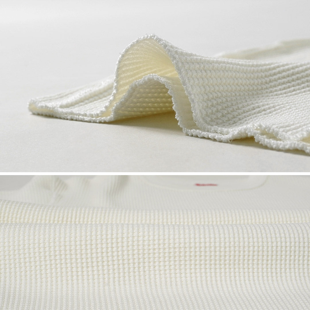 HEALTHKNIT（ヘルスニット） サーマルキングワッフル クルーネック ロングスリーブ