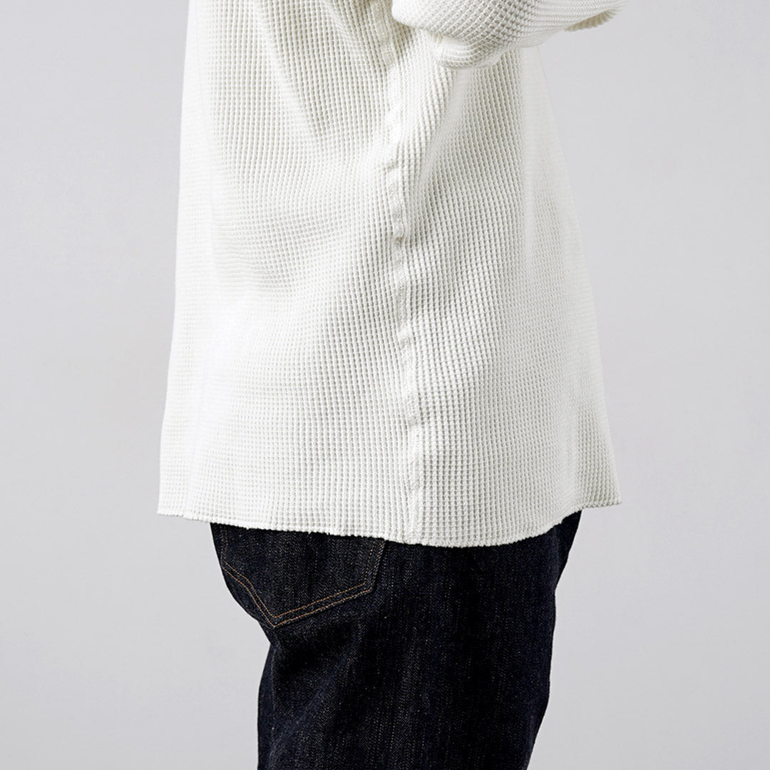 HEALTHKNIT（ヘルスニット） サーマルキングワッフル クルーネック ロングスリーブ