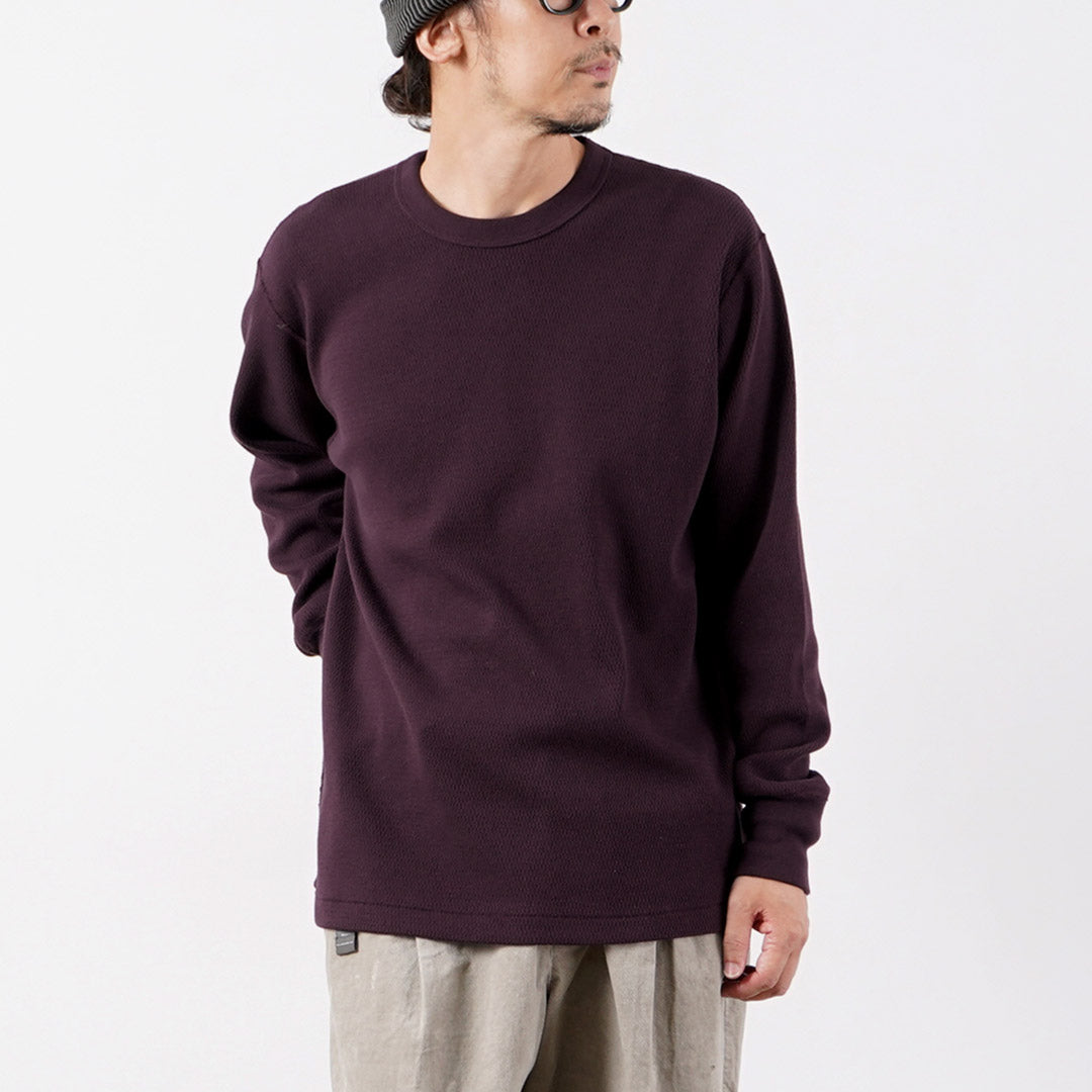 HEALTHKNIT（ヘルスニット） サーマルキング ラッセル ハニカム クルーネック ロングスリーブ