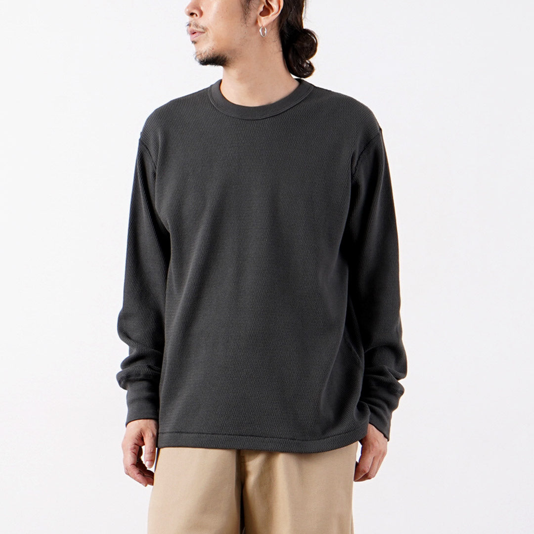 HEALTHKNIT（ヘルスニット） サーマルキング ラッセル ハニカム クルーネック ロングスリーブ