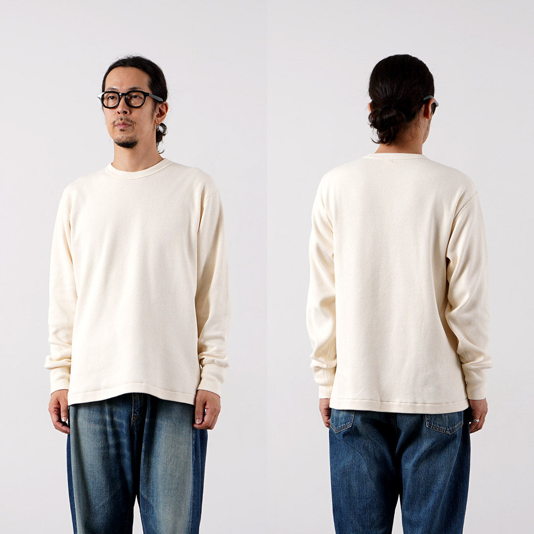 HEALTHKNIT（ヘルスニット） サーマルキング ラッセル ハニカム クルーネック ロングスリーブ