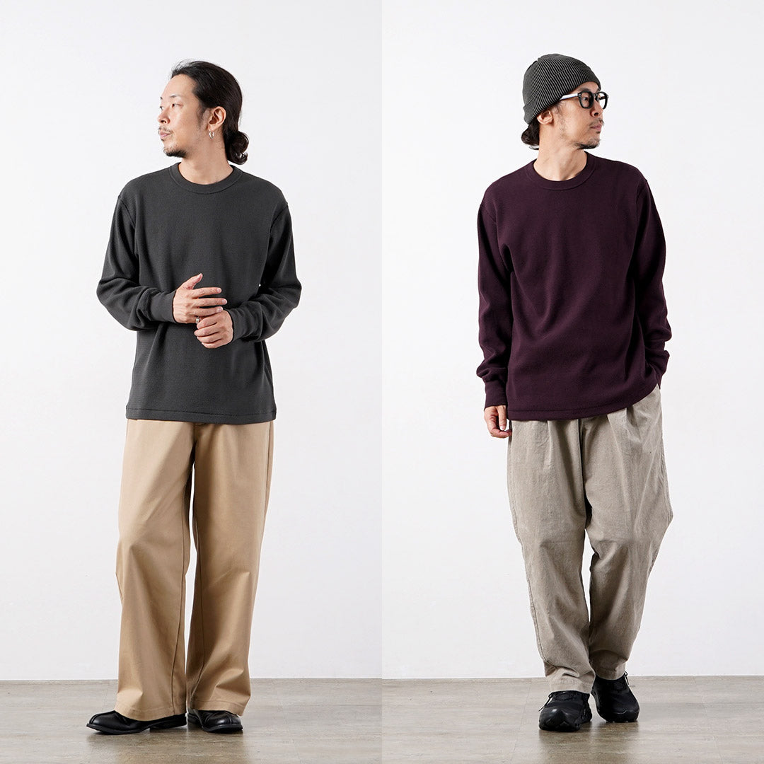 HEALTHKNIT（ヘルスニット） サーマルキング ラッセル ハニカム クルーネック ロングスリーブ