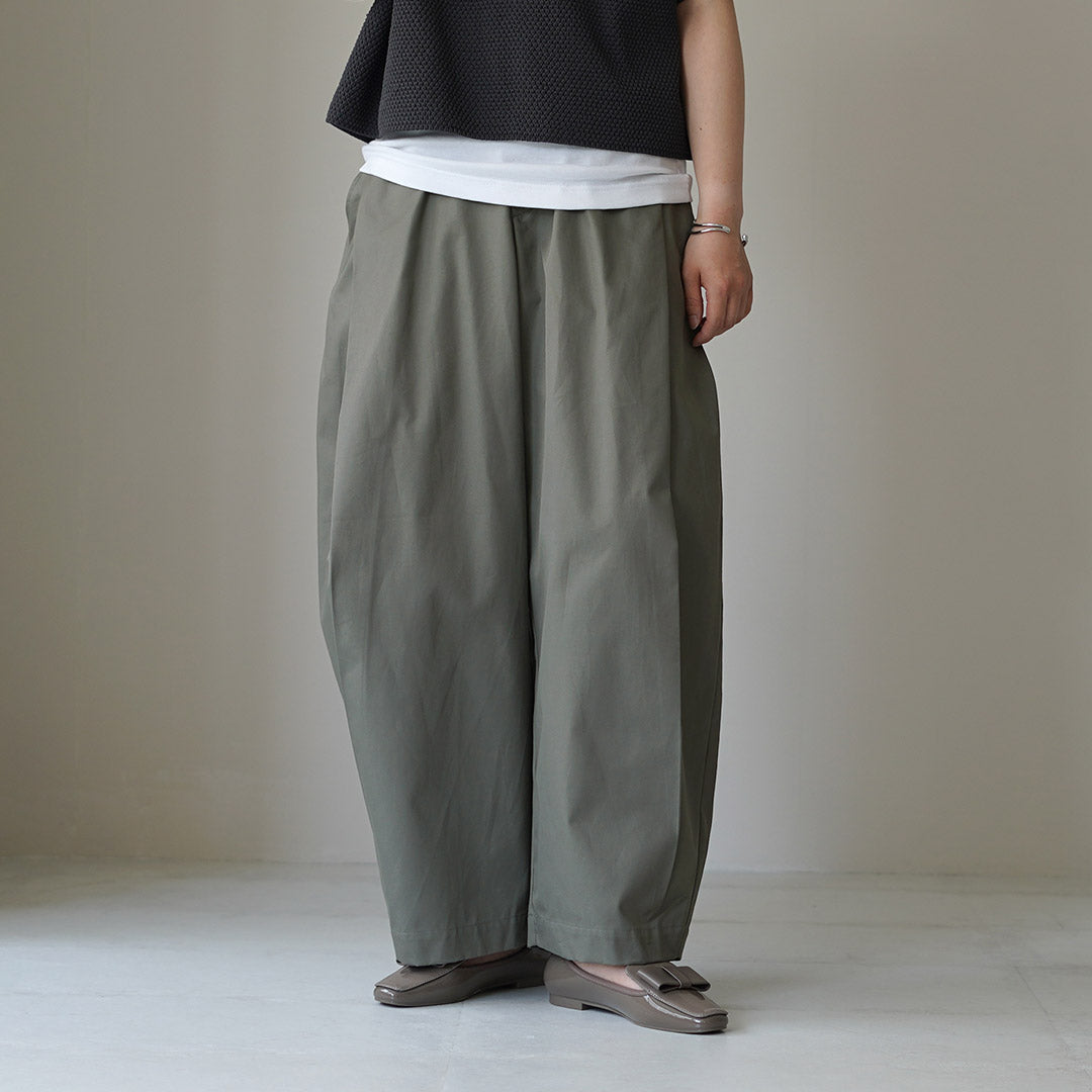 mizuiro ind（ミズイロインド） タックコクーン スラックス 日本製