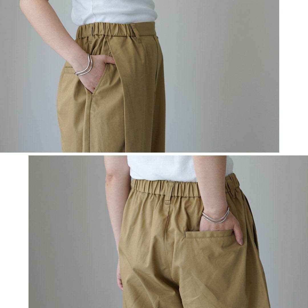 mizuiro ind（ミズイロインド） タックコクーン スラックス 日本製