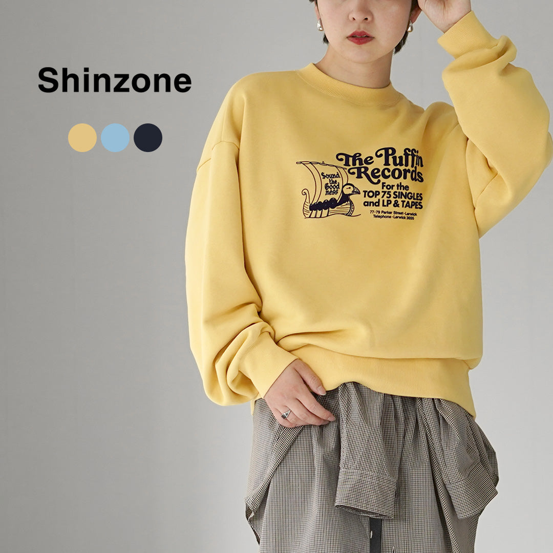 SHINZONE（シンゾーン） ザ パフィン レコーズ スウェットシャツ 26AMSCU09 日本製