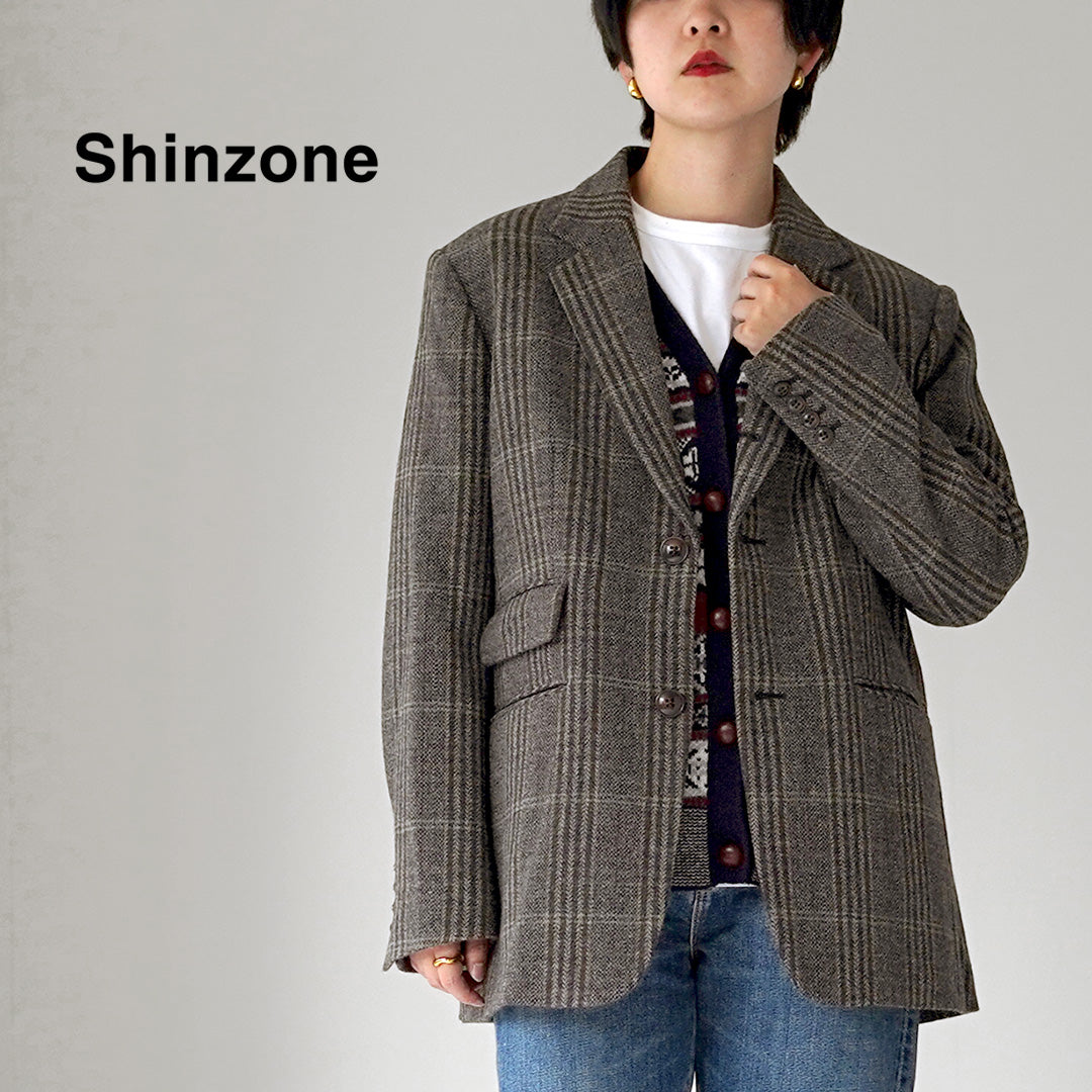 SHINZONE（シンゾーン） ブリティッシュ ウール チェックド ジャケット 日本製 26AMSJK02