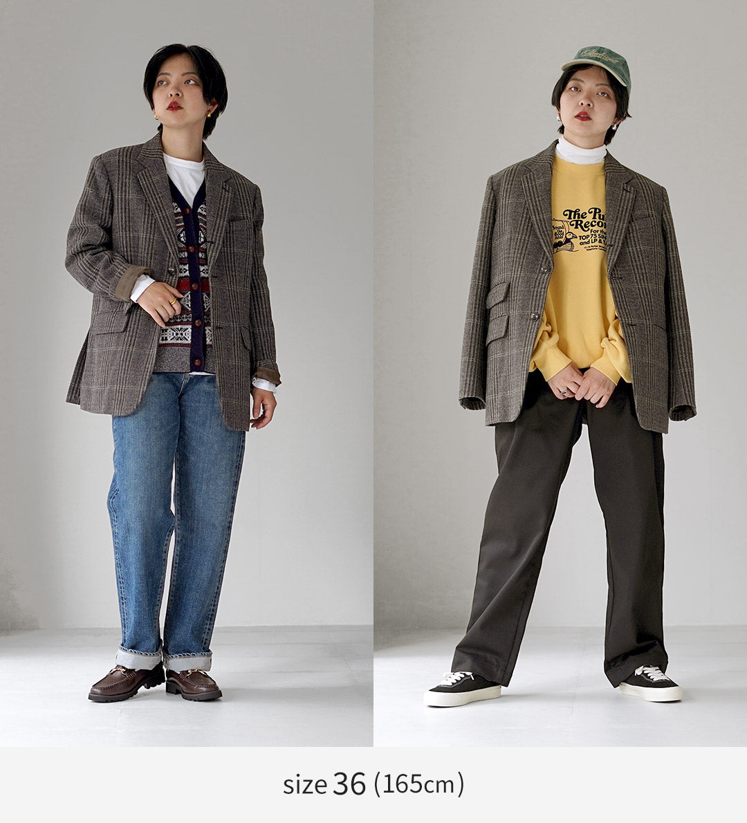 SHINZONE（シンゾーン） ブリティッシュ ウール チェックド ジャケット 日本製 26AMSJK02