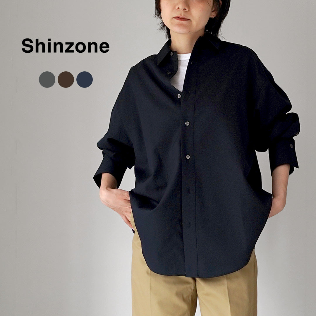 SHINZONE（シンゾーン） ウォッシャブル ウール ダディーシャツ 26AMSBL10 26AMSBL07 日本製