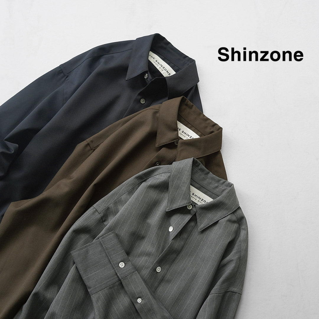SHINZONE（シンゾーン） ウォッシャブル ウール ダディーシャツ 26AMSBL10 26AMSBL07 日本製
