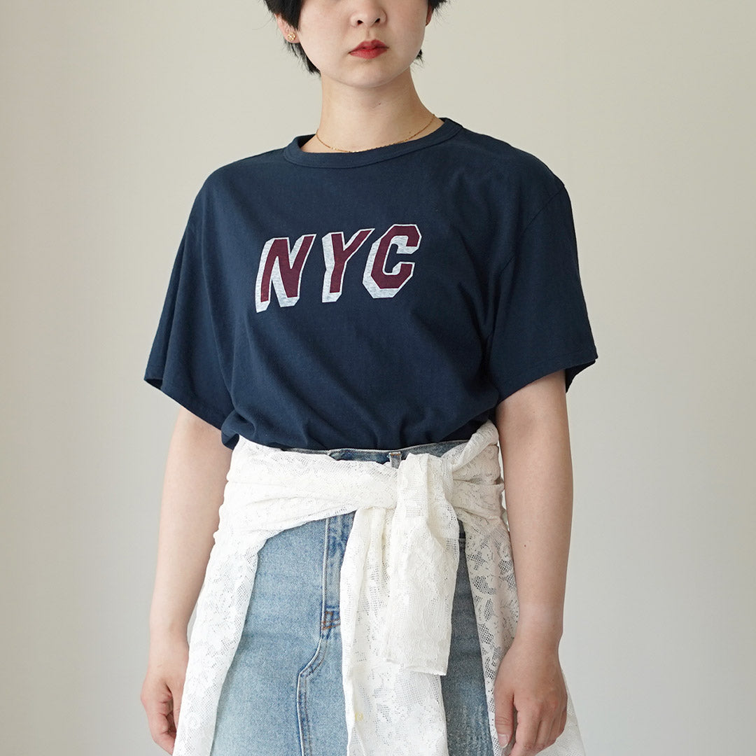 THE SHINZONE NYC TEE ネイビー SHINZONE（シンゾーン） NYC Tシャツ 26AMSCU13 日本製 / レディース