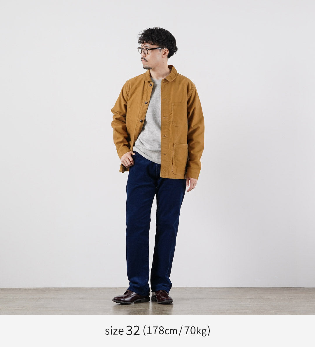 FOB FACTORY（FOBファクトリー） F1154 インディゴ コーデュロイ 5P パンツ 日本製