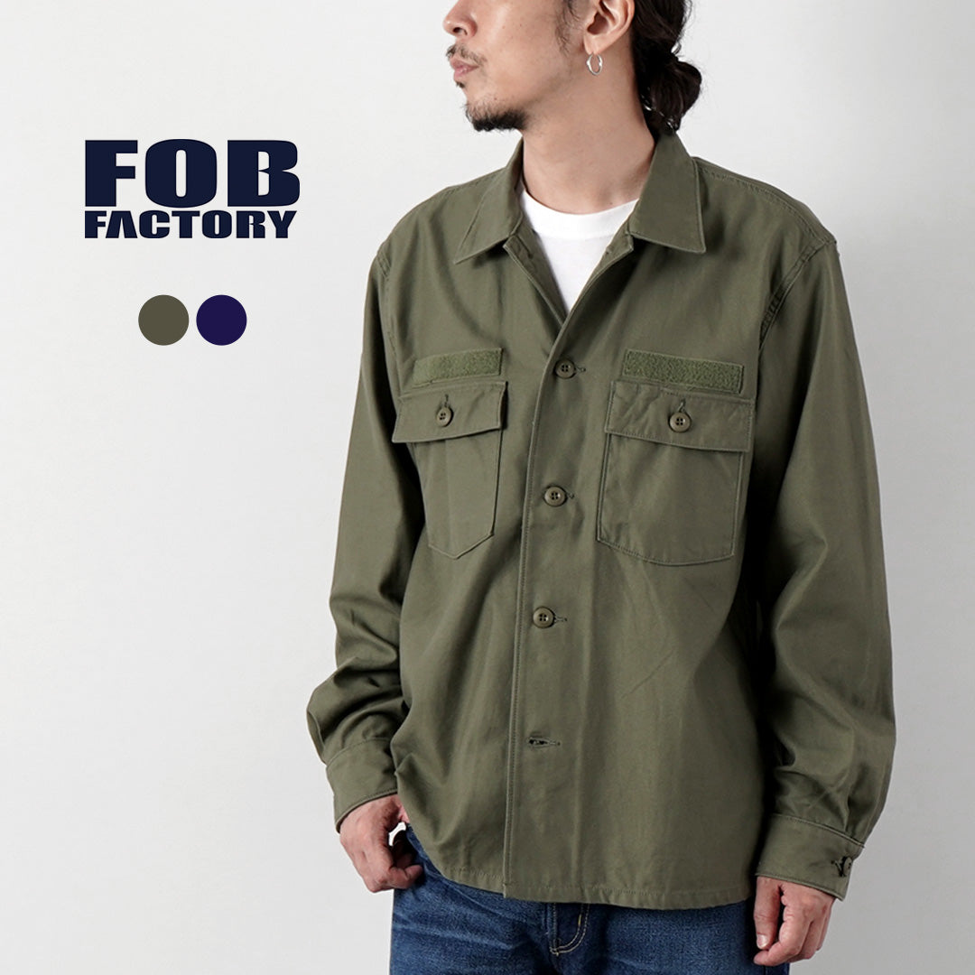 FOB FACTORY（F.O.Bファクトリー） F2469 ユーティリティ ユニフォーム シャツ 日本製