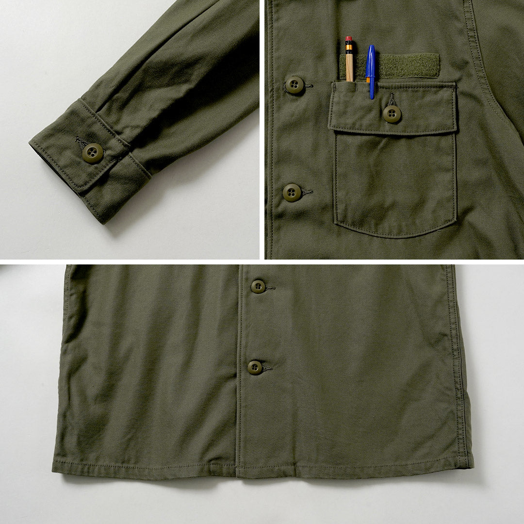 FOB FACTORY（F.O.Bファクトリー） F2469 ユーティリティ ユニフォーム シャツ 日本製
