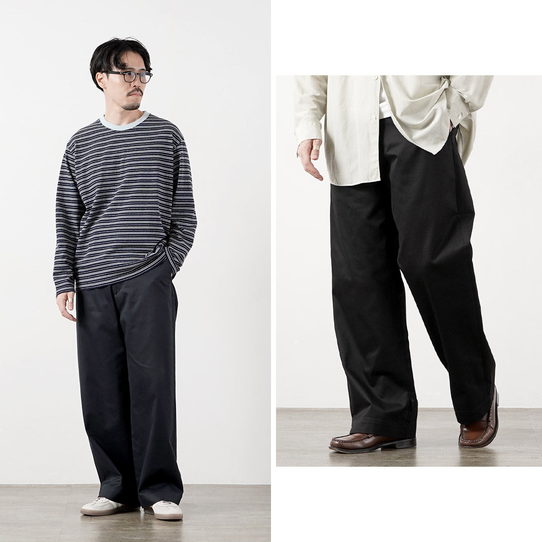UNIVERSAL PRODUCTS.（ユニバーサルプロダクツ） ノータックチノトラウザーズ 日本製