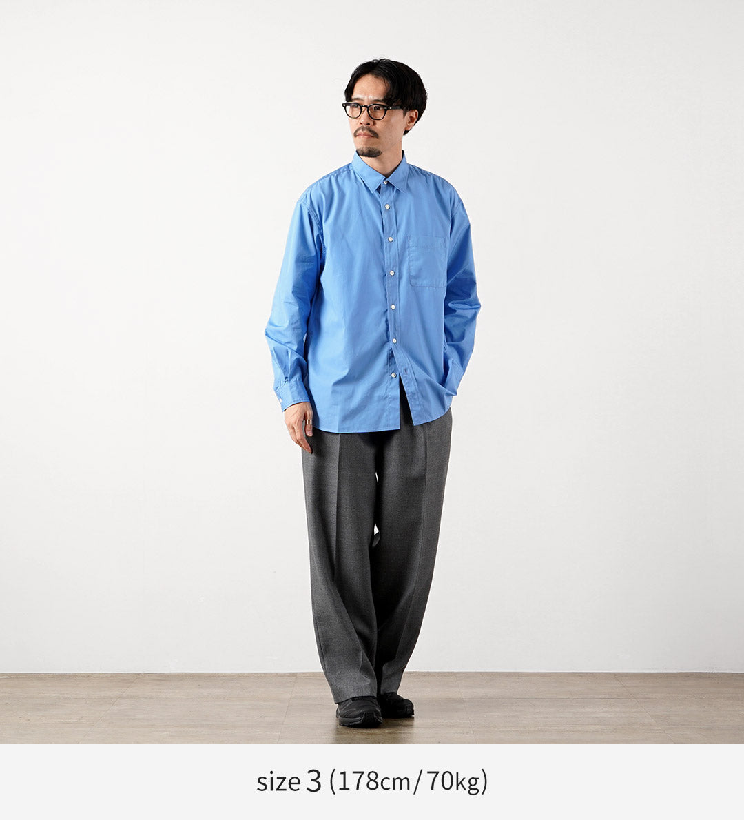 UNIVERSAL PRODUCTS.（ユニバーサルプロダクツ） ロングスリーブレギュラーシャツ 日本製