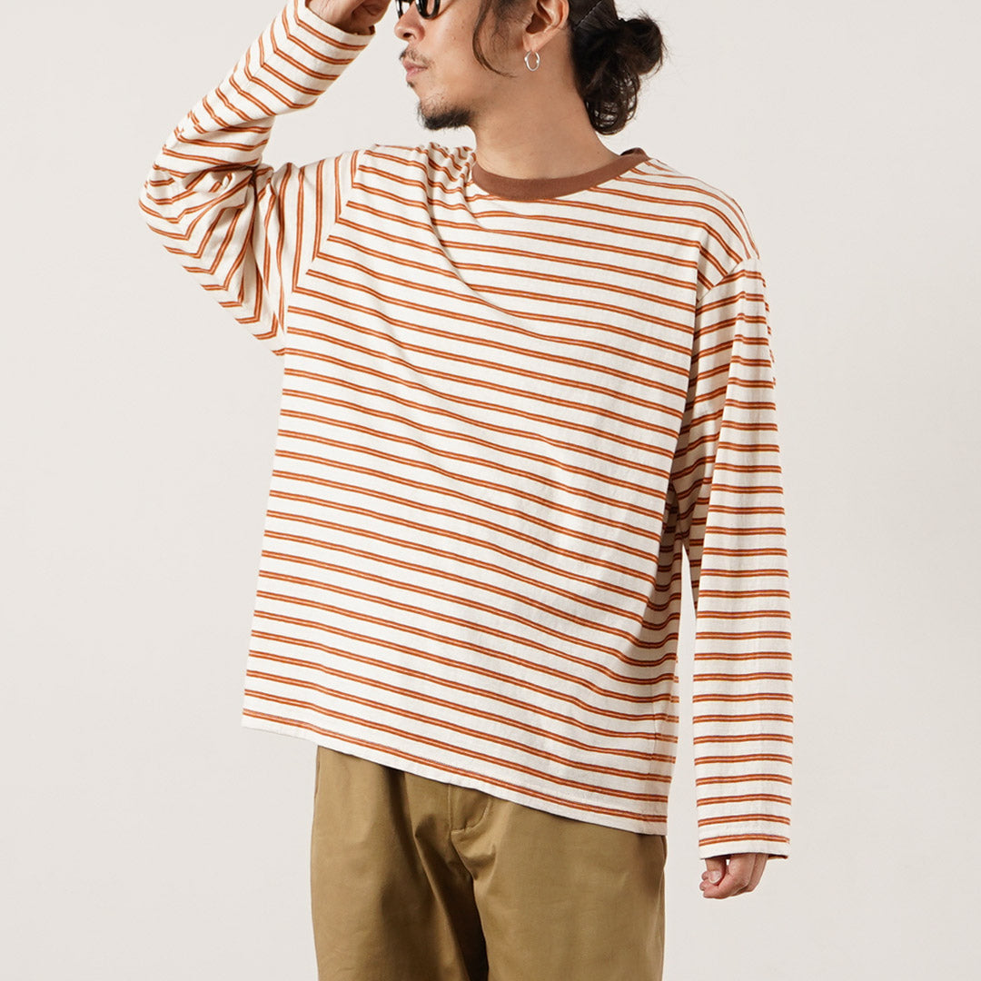 UNIVERSAL PRODUCTS.（ユニバーサルプロダクツ
） オリジナルボーダーロングスリーブTシャツ 日本製