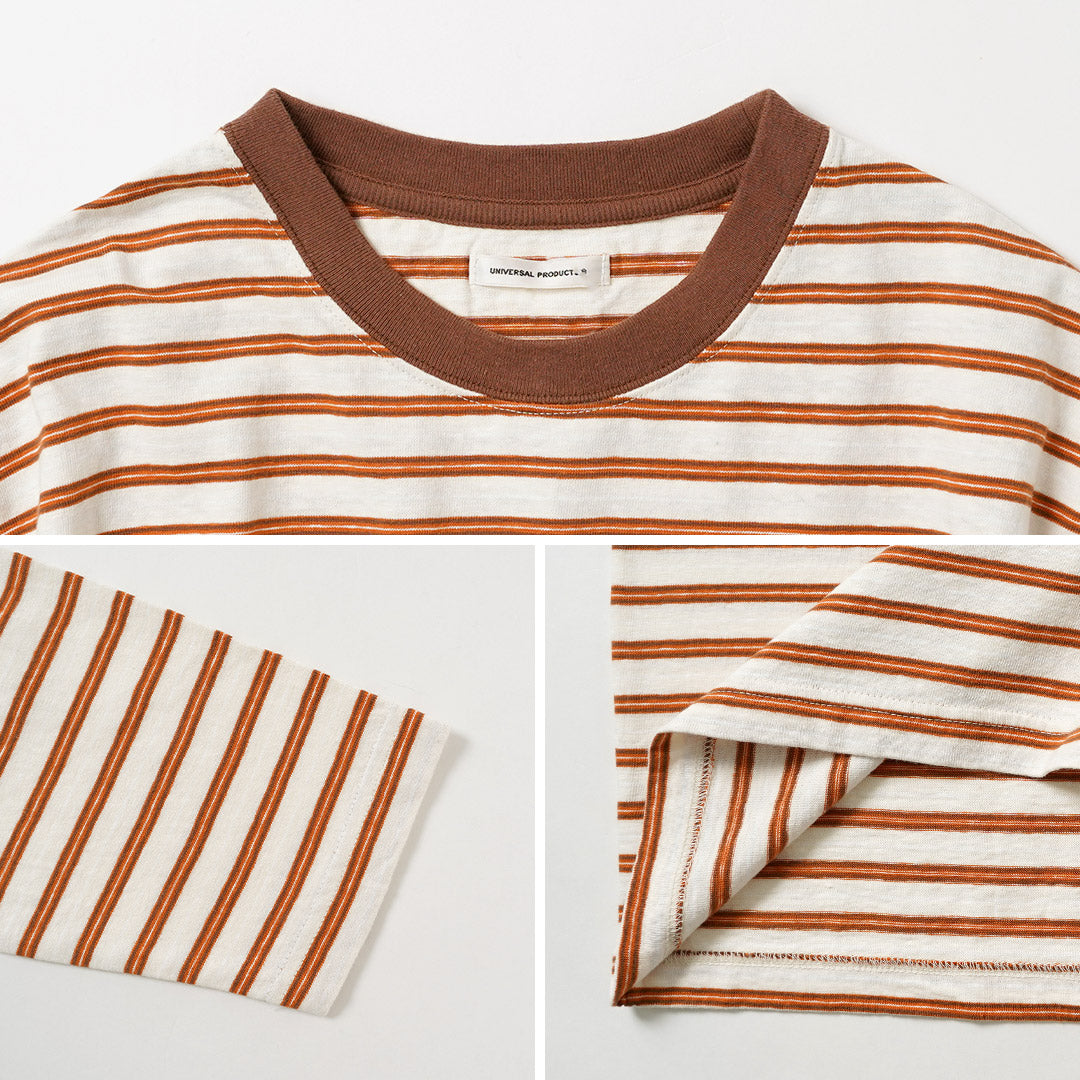 UNIVERSAL PRODUCTS.（ユニバーサルプロダクツ
） オリジナルボーダーロングスリーブTシャツ 日本製