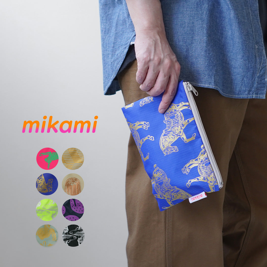 MIKAMI（ミカミ） ハンドプリント マルチZIPポーチ ナイロン / メンズ