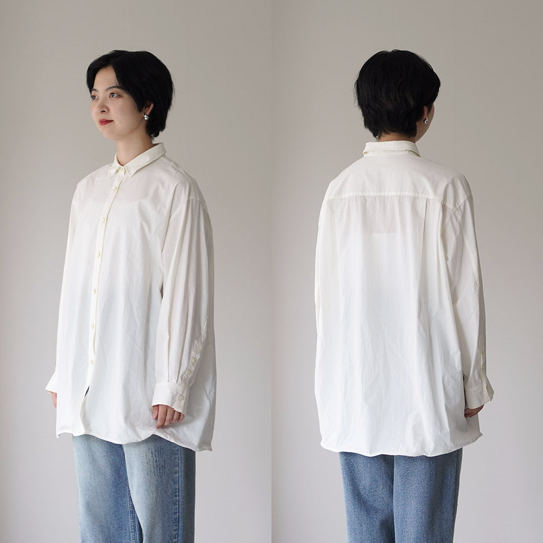 YENN（イェン） ワイヤード オーバー シャツ / レディース ロング 長袖
