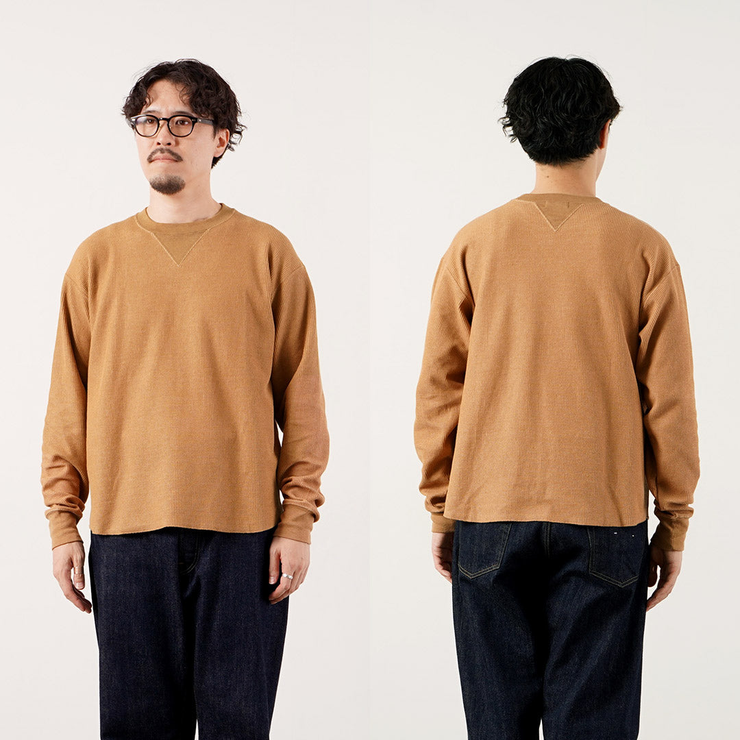 UNDYED（アンダイド） ワッフル ガゼットクルー Tシャツ 日本製