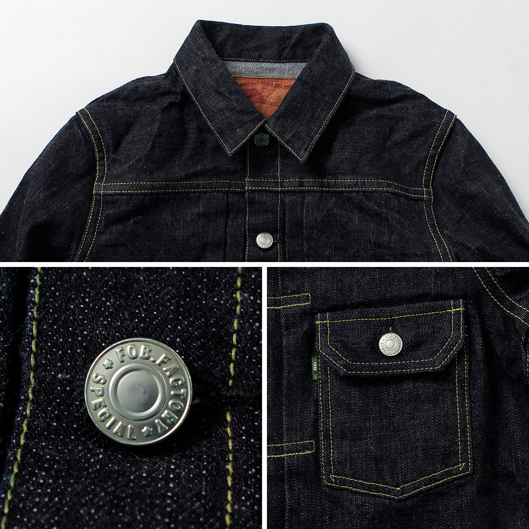 F.O.B FACTORY 2nd デニムジャケット 日本製 L FOB FACTORY（FOBファクトリー） F2464 RS5252-UF セルヴィッチ デニム