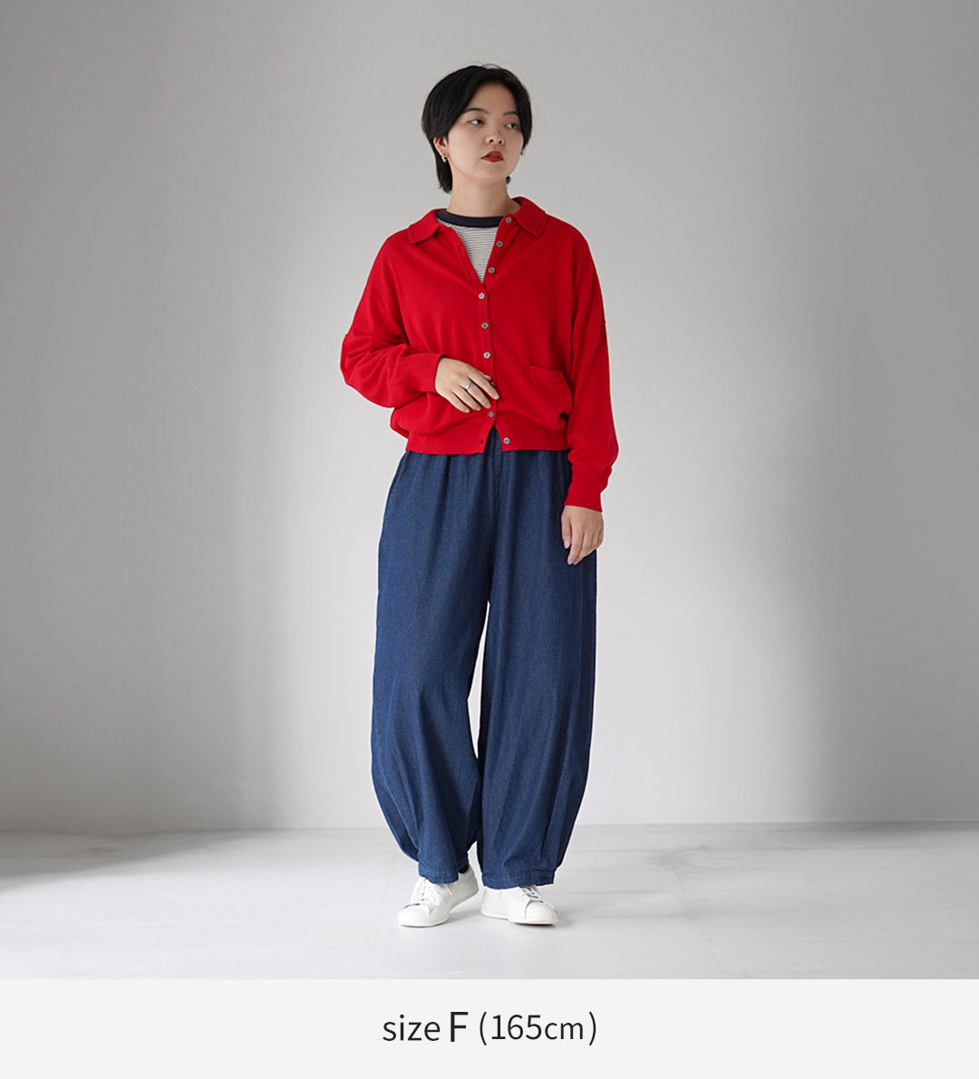 MAO MADE（マオメイド） T/Cデニム サイドタックバルーン パンツ