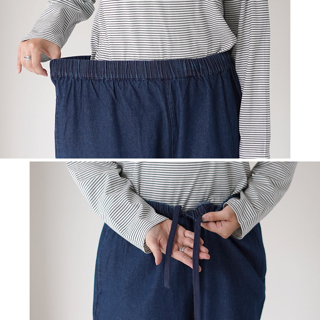 MAO MADE（マオメイド） T/Cデニム サイドタックバルーン パンツ