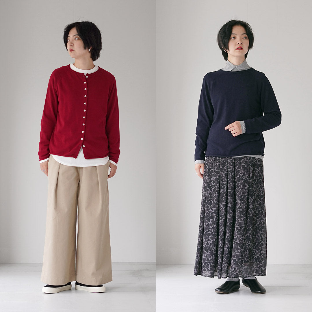 MAO MADE（マオメイド） やわらかコットン 2WAYプルオーバー