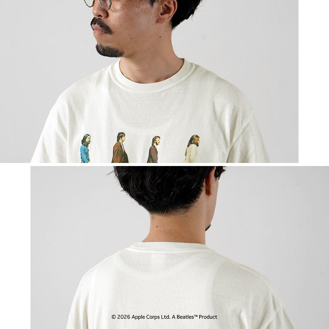 FREE RAGE（フリーレイジ） ビートルズ×フリーレイジ ラストレコーディング リサイクルコットン ショートスリーブTシャツ 日本製