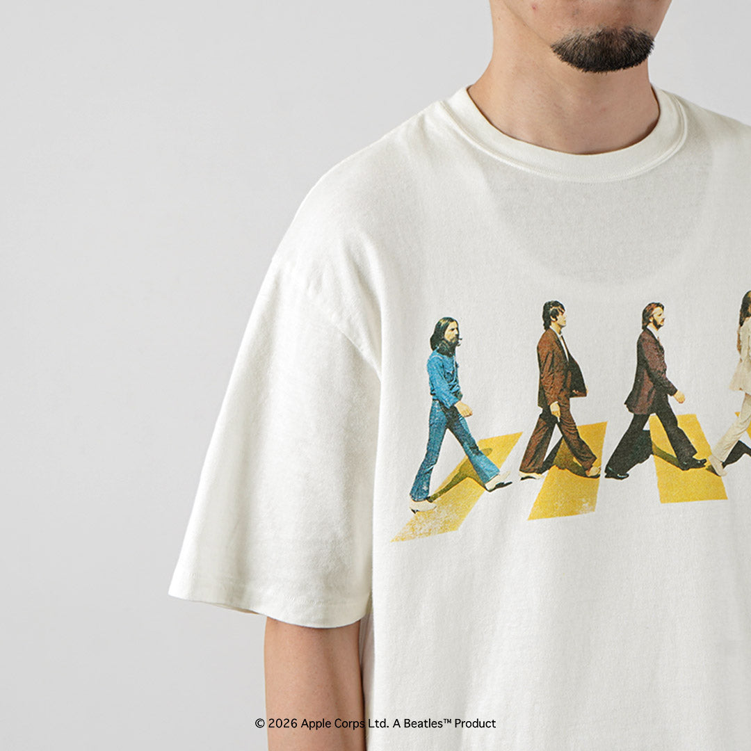 FREE RAGE（フリーレイジ） ビートルズ×フリーレイジ ラストレコーディング リサイクルコットン ショートスリーブTシャツ 日本製